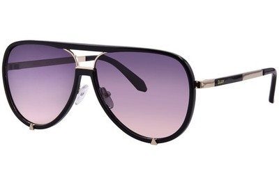 Quay High Profile 000931 Sunglasses Women's Black/Gold/Polarized Smoke 60mm