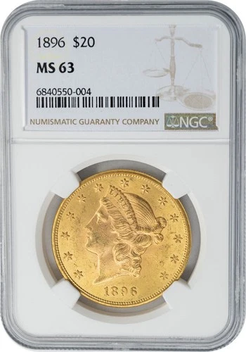 1896 $20 Gold Liberty MS63 NGC 950425-11