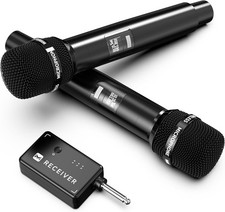 Microfonos Inalambricos Para Iglesias Fiestas Eventos Karaoke 2 Mic Sonido Top