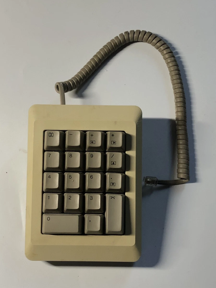 Apple Macintosh vintage de 1984 Teclado numérico M0120P Serie temprana 4979 Mac 128K 51