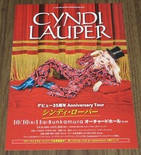 FREE ship! CYNDI LAUPER Japan PROMO 2019 tour flyer MINI poster OTHERS listed!