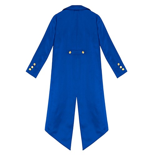 Boys Girls Medieval Costume Carnival Vampire Tailcoat Jacket Gothic Frock AU - Picture 58 of 64