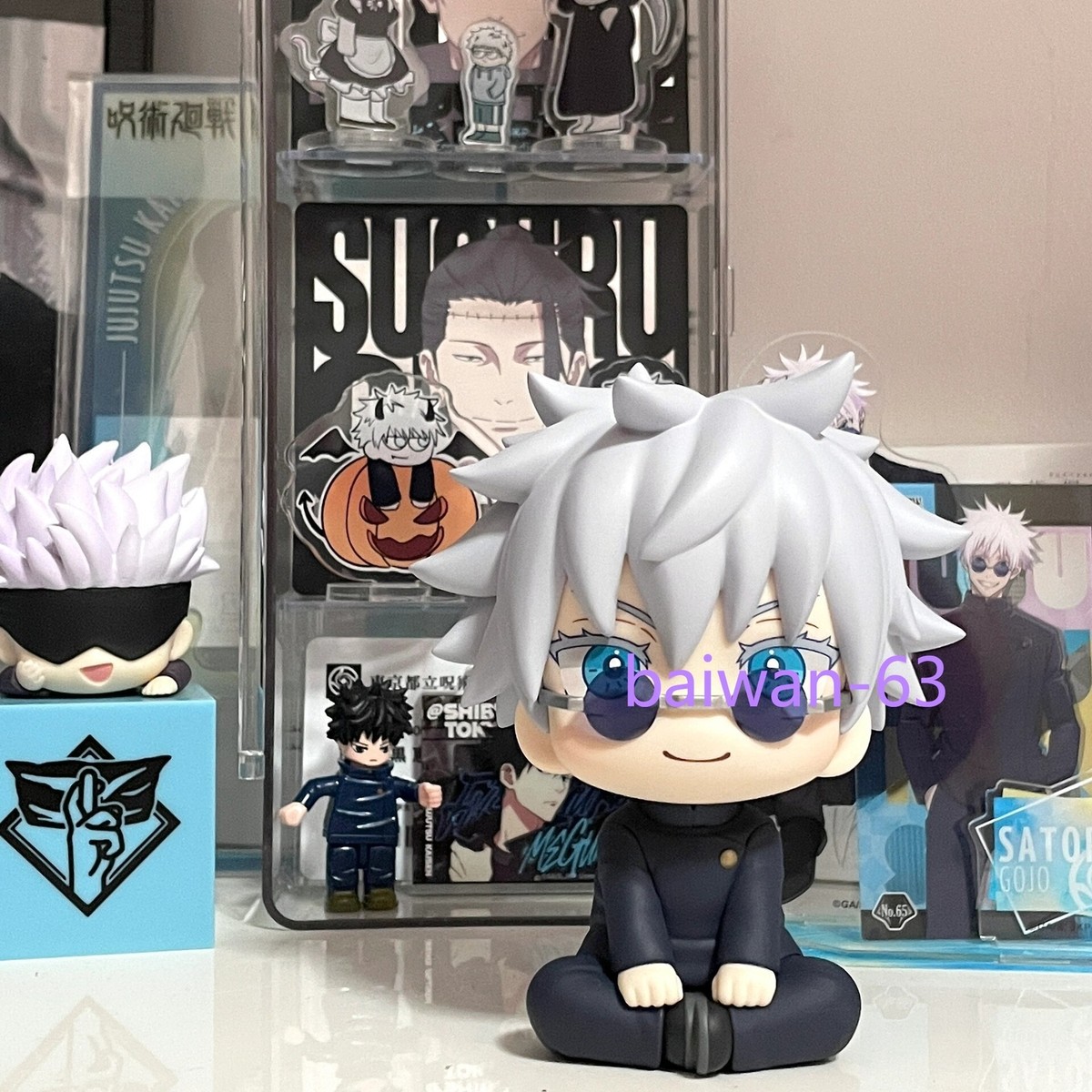 Jujutsu Kaisen Satoru Gojo Figure Toy Car Ornaments Model Doll 