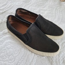 Frye Camille Perforated Slip On Shoes Black Women's Size 8