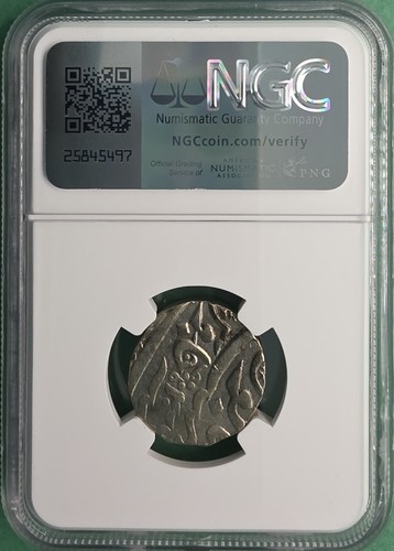 RY36 INDIA RUPIA ARGENTO MARATHA CONFEDEACY BALWANTNAGAR NGC AU DETTAGLI - Foto 3 di 5