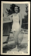 Tobacco Card, United Services, BATHING BELLES, 1939, Gladys Swarthout, #4