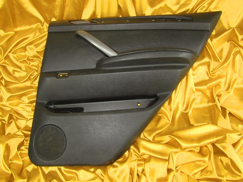 BMW X5 E53 ORIGINAL INNENAUSSTATTUNG HINTEN RECHTS LEDER VERKLEIDUNG SCHWARZ