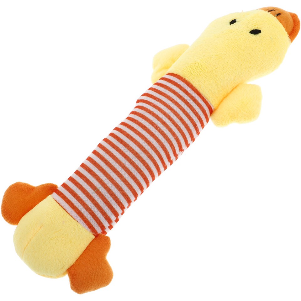 Puppy Teething Toys Short Plush Stripe Pattern Animal Small Dog eBay