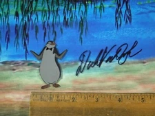 🔳 Mary Poppins Penguin Art Corner Original Production cel signed Dick Van Dyke