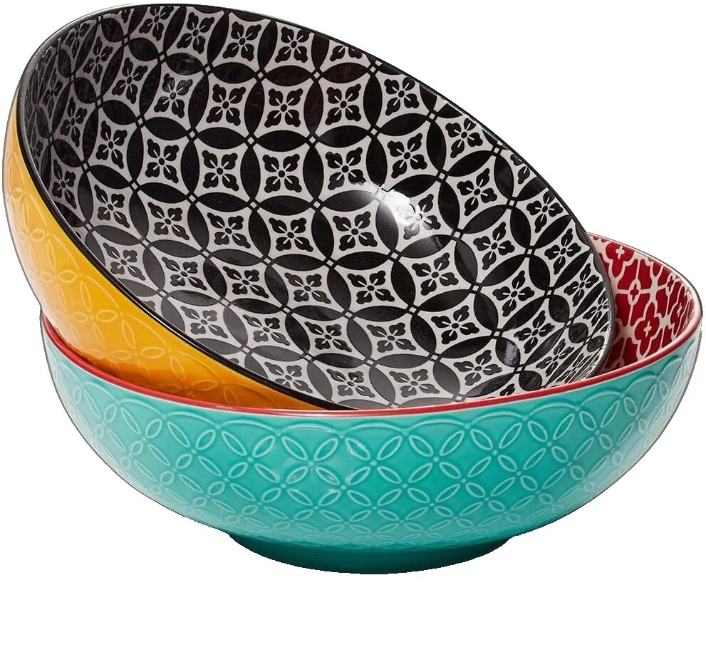 Geometric Pasta Bowls