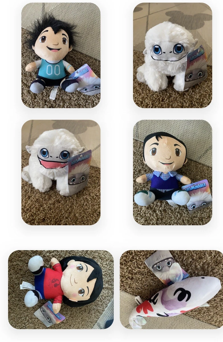 2019 Dreamworks abominable peluche jouet ensemble de 6 animaux en peluche  Everes