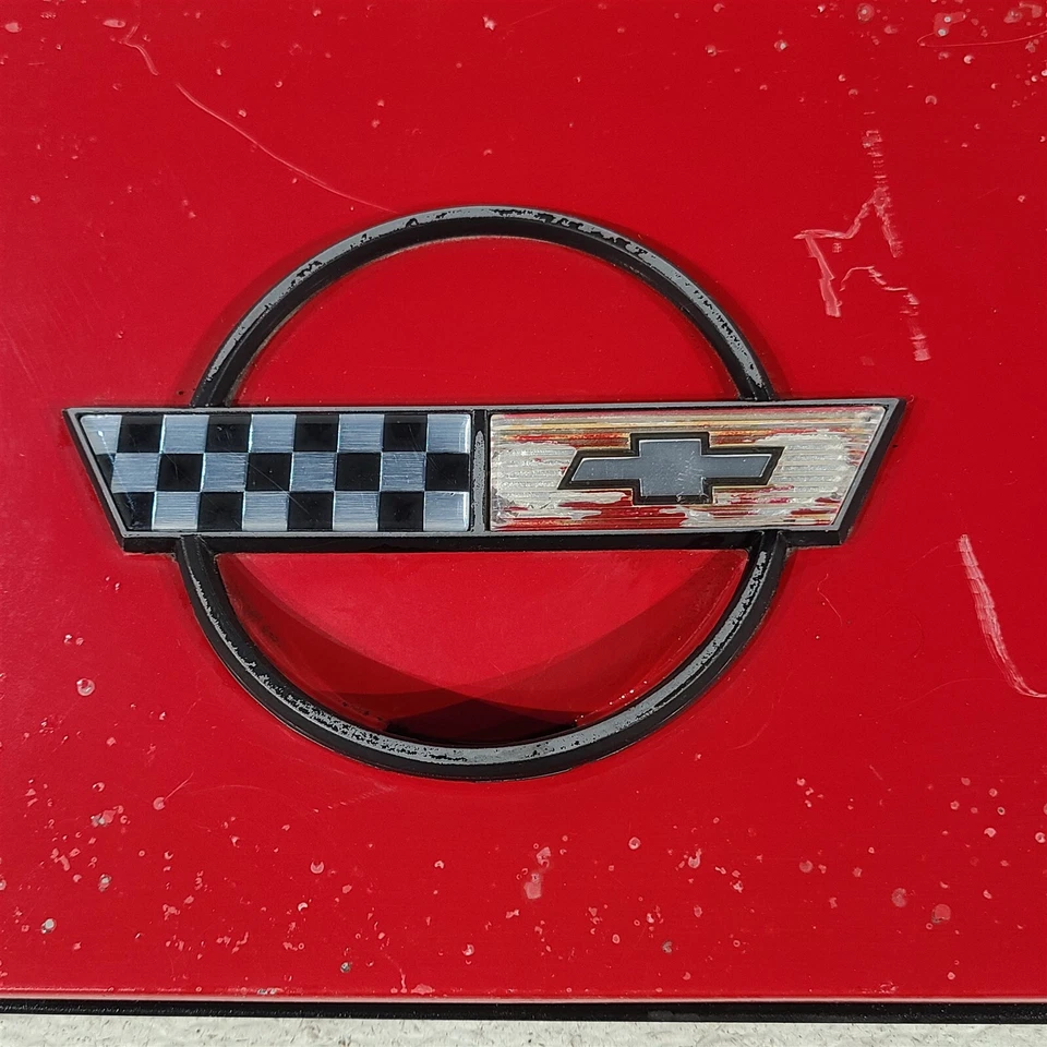 Chevrolet Corvette C4 84-96 cupé puerta combustible tapa gasolina con emblema OEM AA7228 Foto 2 de 4