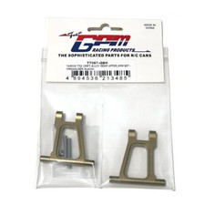 NEW GPM Racing Aluminum Rear Upper Arm Set Golden Black for Tamiya TT-01