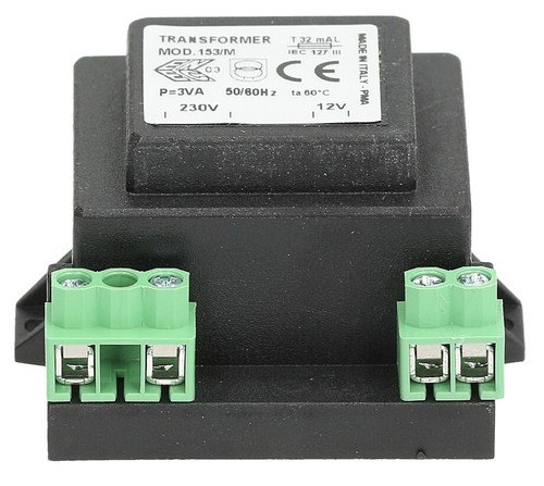 UNIVERSAL 220-240 TO 12 VOLT SMALL MAINS VOLTAGE TRANSFORMER 230V TO 12VAC GSP - Picture 8 of 12