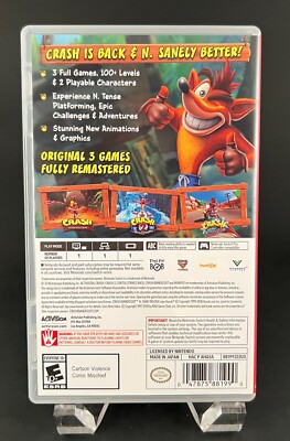 Crash Bandicoot N. Sane Trilogy - Nintendo Switch (2018