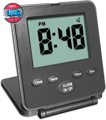 Digital Travel Alarm Clock - No Bells, No Whistles, Simple Basic Operation, Lou - Picture 10 of 12