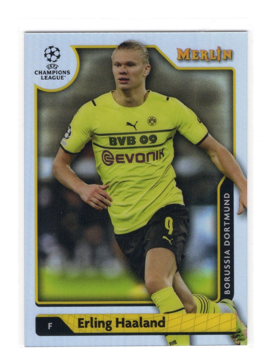 2021-22 Topps Merlin Chrome UCL Refractor — Erling Haaland #150