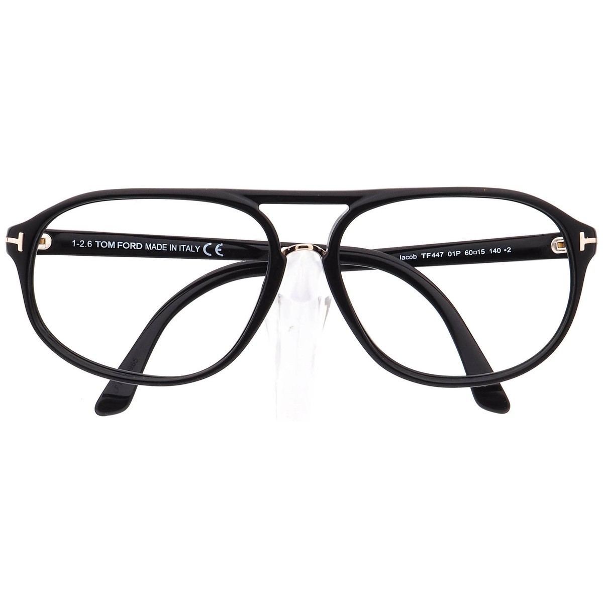 Tom Ford Sunglasses Frame Only Jacob TF447 01P Polished Black 