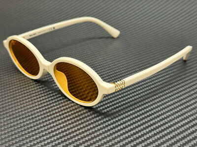MIU MIU MU 04ZS 14240D White Orange Mirror Women's 50 mm MIU MIU MU 04ZS 14240D White Orange Mirror Women's 50 mm