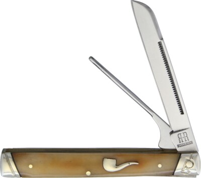 Doctor Pipe pocket knife Bone Handle Rough Ryder knives