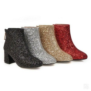 glitter back boots