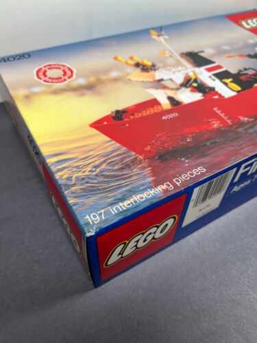 LEGO Town FIRE FIGHTER BOAT 4020 Building Set Vintage 1987 NEW SEALED - Picture 10 of 11