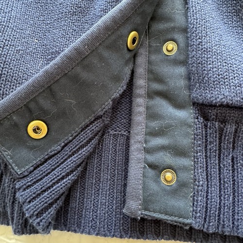 Vintage 80s LRL Lauren Jeans Cardigan Women’s 2X Navy Snaps Sweater Nautical - Picture 9 of 15
