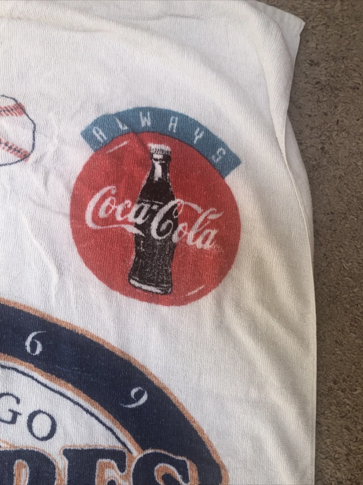 San Diego Padres Coca Cola 1993 Beach Bath Towel 28 x 54” Used Condition - Image 3 of 4