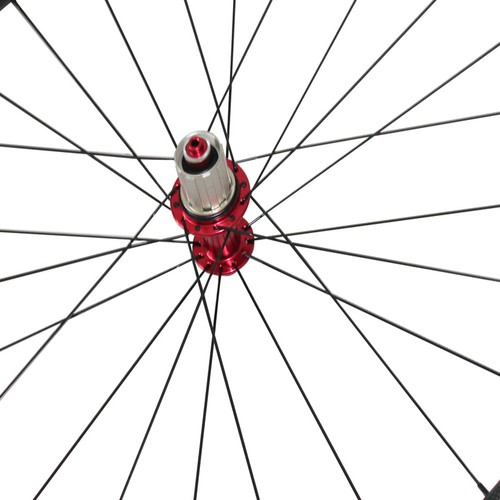 Juego de ruedas de bicicleta de carretera 1060g 700C T800 24 mm tubular carbono radios R13 CN424 - Imagen 5 de 5