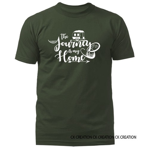 Camiseta The Journey is My Home Camper Funny Broma Humor Humor Novedad Gráfica Humor - Imagen 8 de 15
