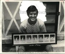 1972 Press Photo Larry Payne, Baseball Pitcher in Bedias, Texas - hps14083