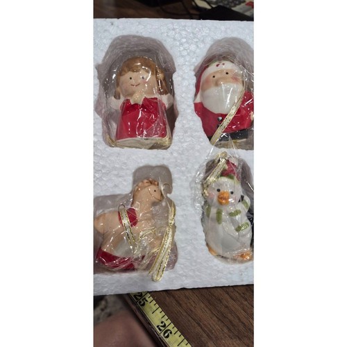 NEW Mr. Christmas 2014 Porcelain Mini 2.5" Porcelain Christmas Ornaments Santa - Picture 4 of 4