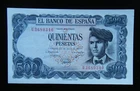 629 - SPAIN  BANKNOTE 500 PESETAS  1971  "Verdaguer"  XF+
