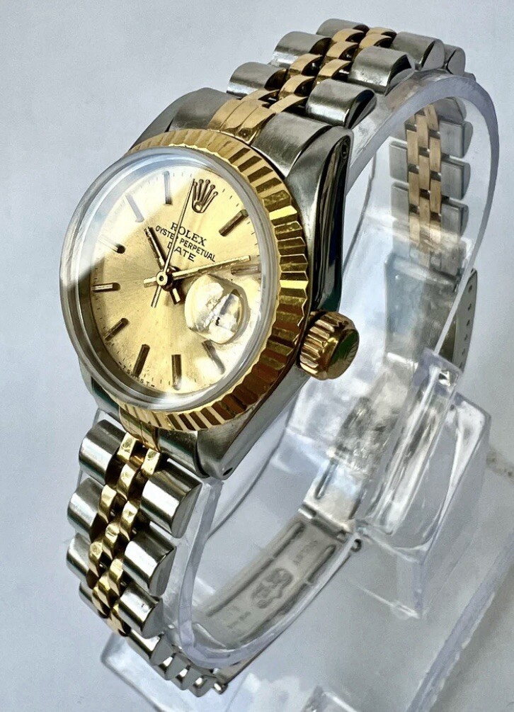 ROLEX Oyster Perpetual DATE Automatic 26mm 2 Tone Watch | eBay display picture 1