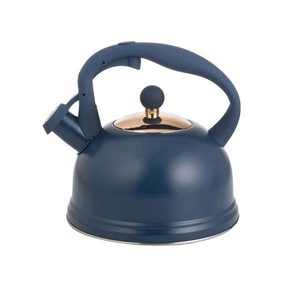 Typhoon Living Otto Stove Top Whistling Kettle 2.8 Liters Capacity Navy Blue