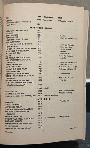 Die Lieder von Irving Berlin, seltenes und Sammelbuch - SEHR GUT - Bild 6 von 6