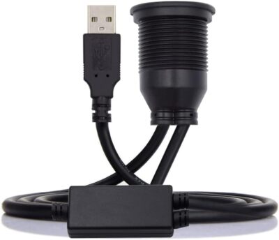 1 m wasserdicht staubdicht 480 Mbps USB2.0 Typ-A Stecker auf Dual Buchse Hub Verlängerung