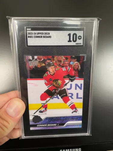 2023-24 Upper Deck #451 Connor Bedard Young Guns SGC 10 RC