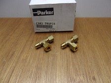 (Qty.2) Parker Brass Branch Tee 1/8" Male BSPT Pipe X 6 MM Tube OD Compression