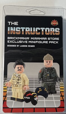 Brickmania THE INSTRUCTORS 2 Piece Minifig Set /NEW/VHTF