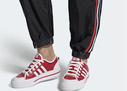 red platform adidas
