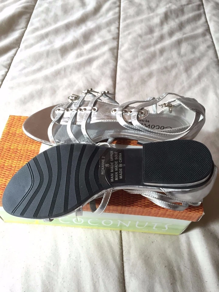 ¡¡¡NUEVO!!! Sandalias Gladiador Coconuts by Matisse, Plateadas 8M Foto 2 de 4