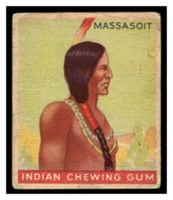 1933-40 Goudey R73 Indian Gum #32 Massasoit IND1-02