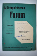 MILIT&Auml;RPOLITISCHES FORUM Nummer 9 September 1957