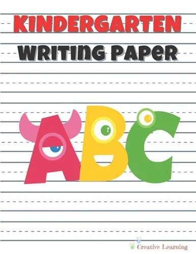 Kindergarten Writing Paper With Lines for ABC Kids by Creative