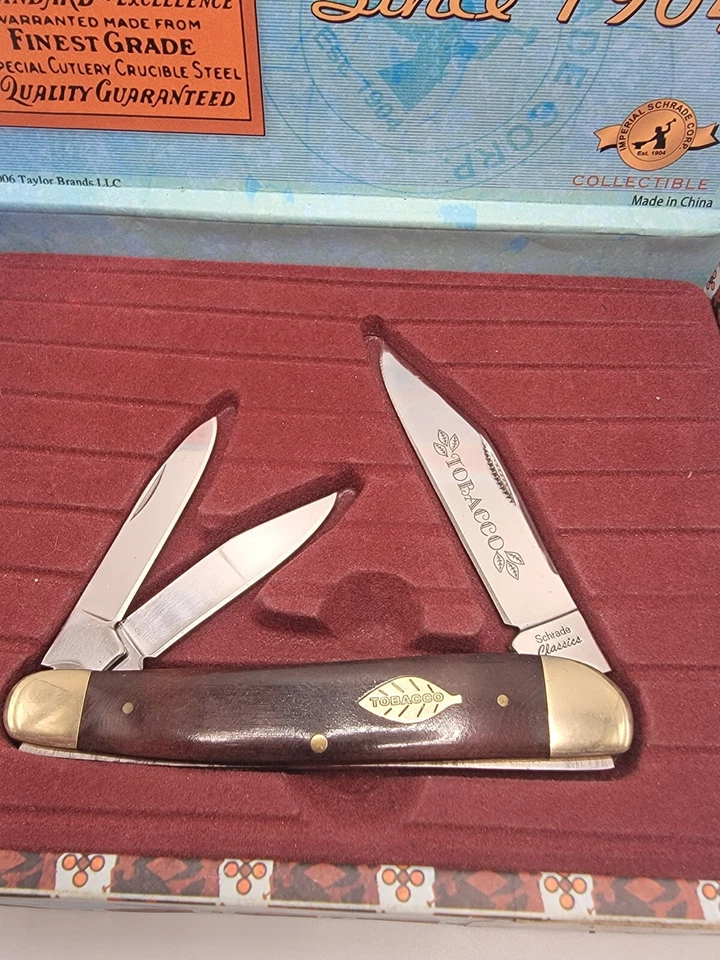 Cuchillo de Bolsillo Plegable Schrade Classic SCH7 Caja de Puros Tabaco NUEVO EN CAJA Foto 2 de 4