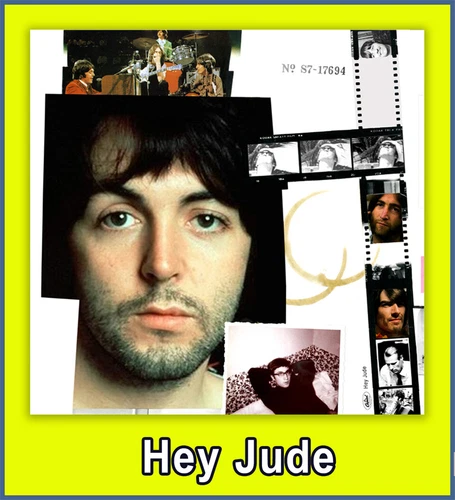 The Beatles- Hey Jude - 45 Pic Sleeve - No Record- Colored Vinyl Series