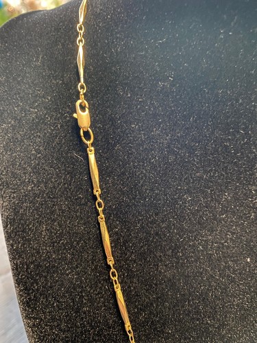 18-inch Gold Bonded Chain - 3mm Station Design - 18k Layered Gold - Picture 2 of 2