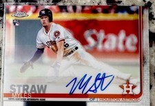 Topps 2019 Topps Chrome Myles Straw Rookie Autographs Auto Astros #RA-MS
