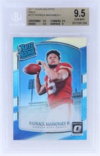 2017 Donruss Optic Patrick Mahomes II #177 BGS 9.5 RC Rated Rookie Holo Football